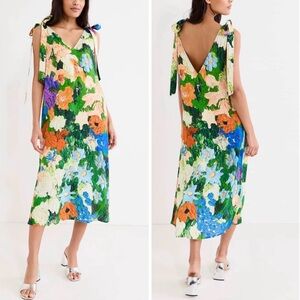 STINE GOYA Naomi Impressionist Garden Dress Size XS